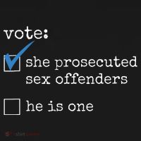 Vote She Prosecuted Sex Offenders He Is One Women's Hoodie thumb 2