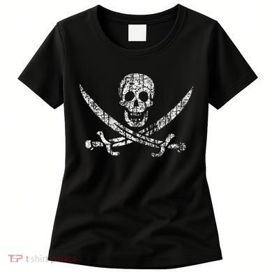 Vintage Skull Pirate Flag Women's T-Shirt