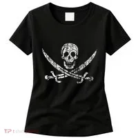 Vintage Skull Pirate Flag Women's T-Shirt thumb 0