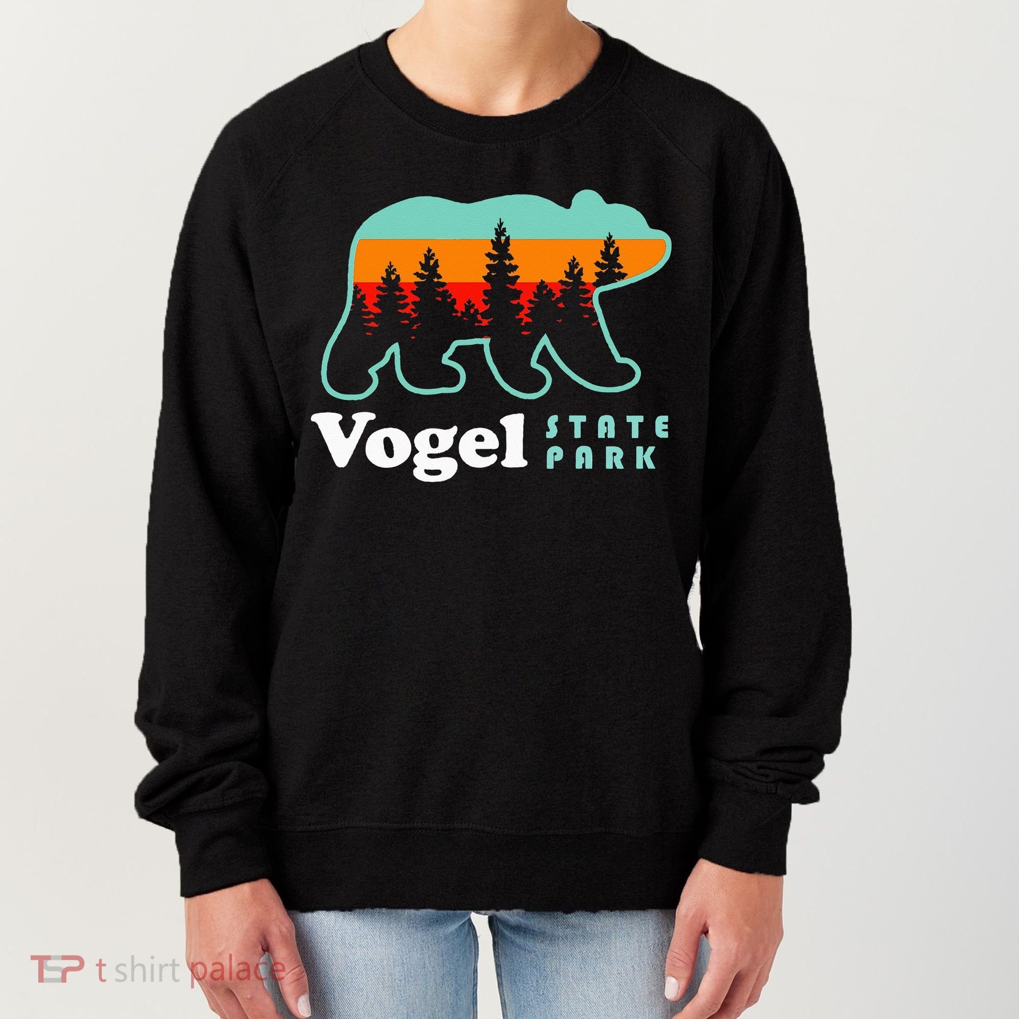 Vogel State Park Camping Georgia Lake Bear Women's Sweatshirt