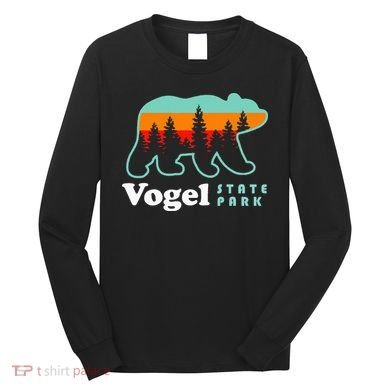 Vogel State Park Camping Georgia Lake Bear Long Sleeve Shirt