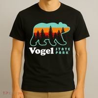 Vogel State Park Camping Georgia Lake Bear T-Shirt thumb 3