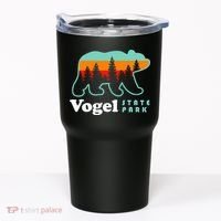 Vogel State Park Camping Georgia Lake Bear Tumbler thumb 0