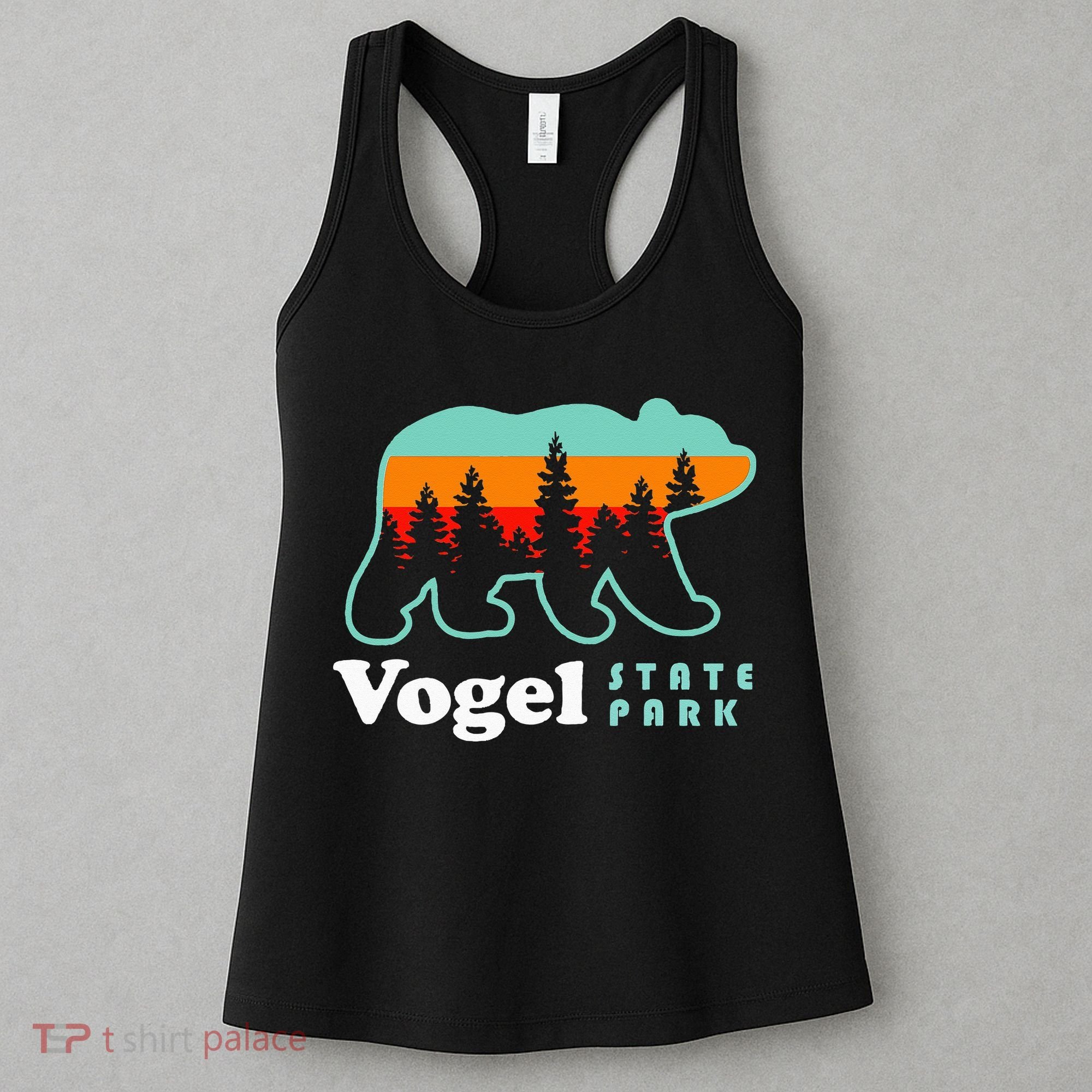 Vogel State Park Camping Georgia Lake Bear Women's Tank Top
