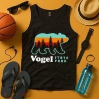 Vogel State Park Camping Georgia Lake Bear Tank Top thumb 4