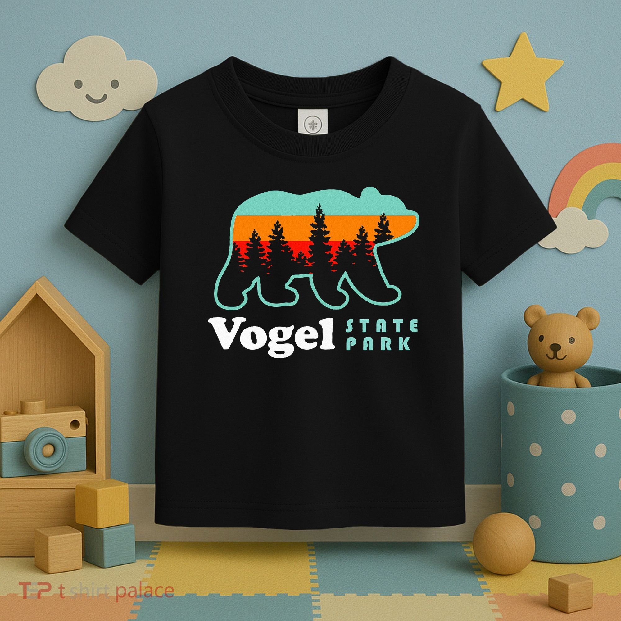 Vogel State Park Camping Georgia Lake Bear Toddler T-Shirt
