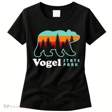 Vogel State Park Camping Georgia Lake Bear Women's T-Shirt