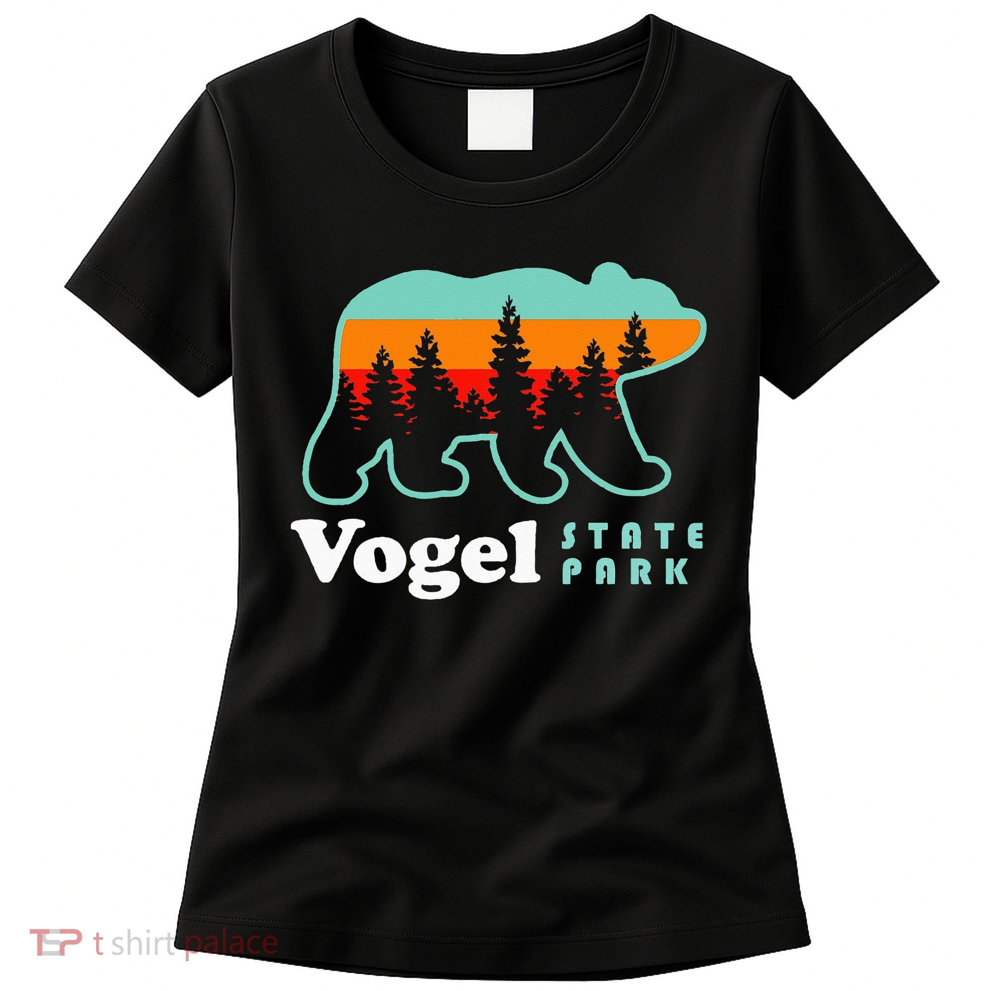 Vogel State Park Camping Georgia Lake Bear Women's T-Shirt