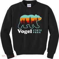 Vogel State Park Camping Georgia Lake Bear Kids Sweatshirt thumb 0