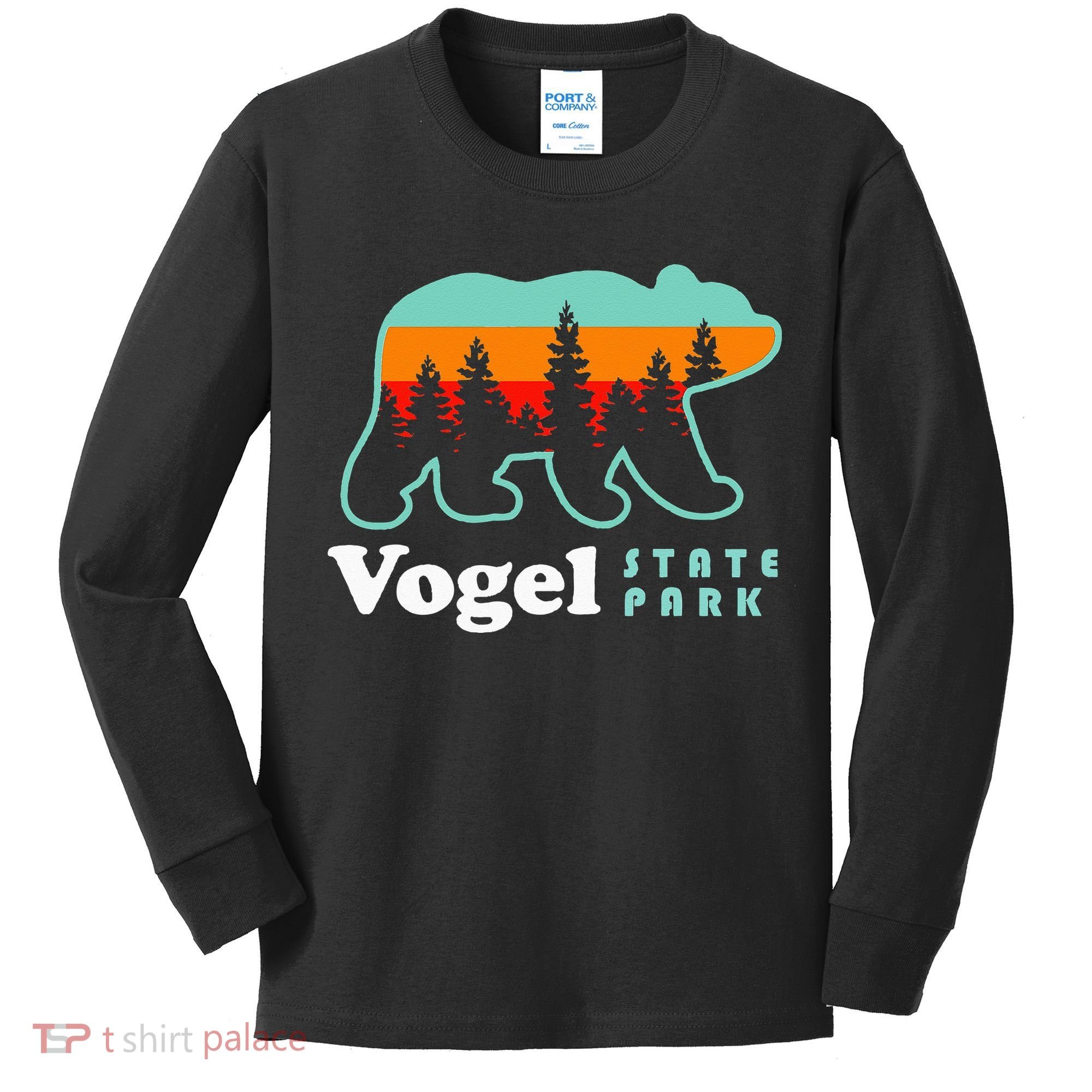 Vogel State Park Camping Georgia Lake Bear Kids Long Sleeve Shirt