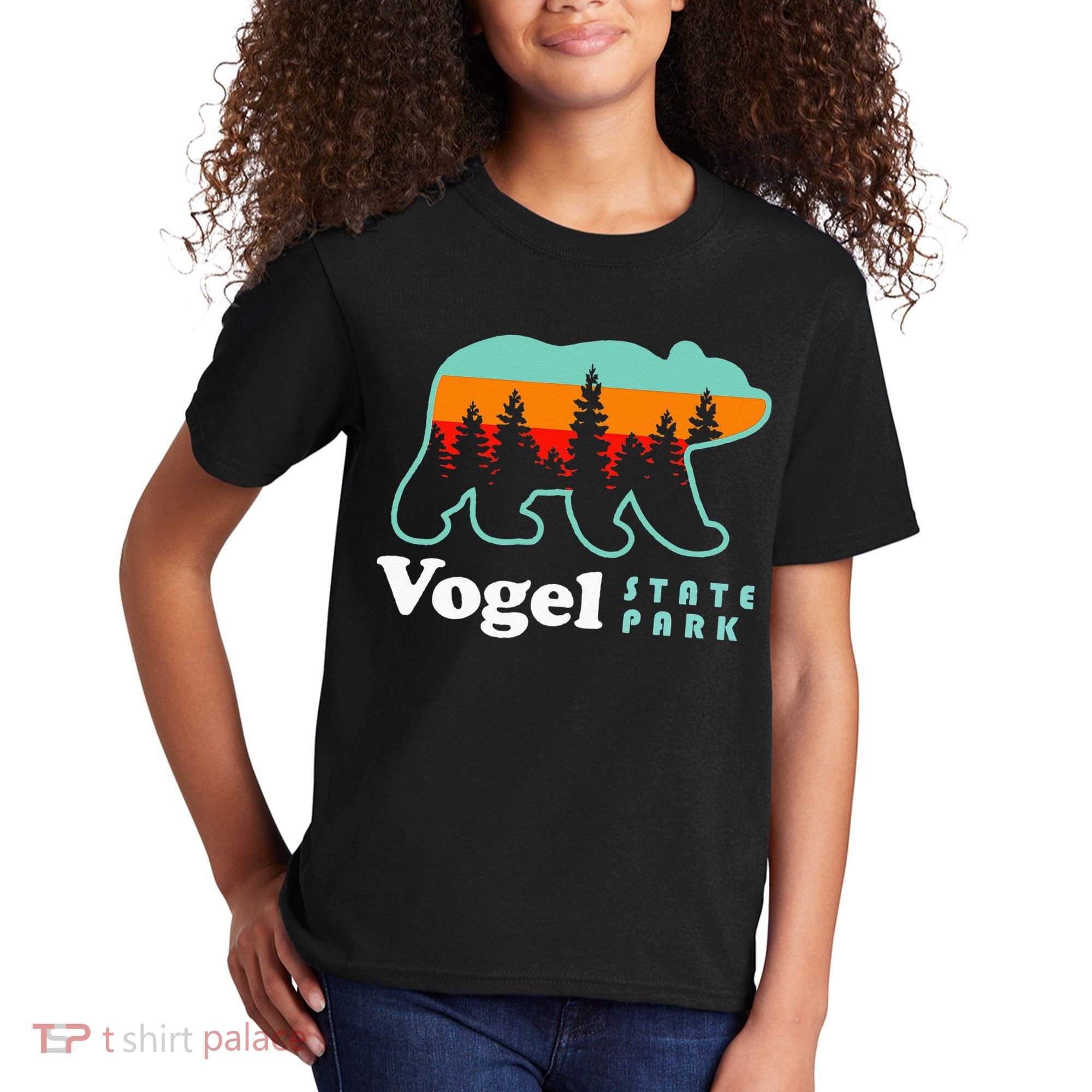 Vogel State Park Camping Georgia Lake Bear Kids T-Shirt