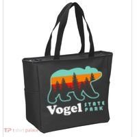 Vogel State Park Camping Georgia Lake Bear Tote Bag thumb 2