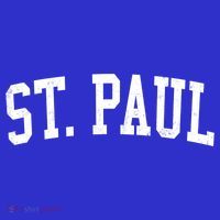 Vintage St Paul Mn Distressed Black Varsity Style Cool Gift T-Shirt thumb 7