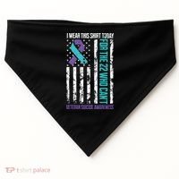 Veteran Suicide Prevention Suicide Awareness Crisis USA-Made Doggie Bandana thumb 0