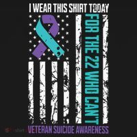 Veteran Suicide Prevention Suicide Awareness Crisis USA-Made Doggie Bandana thumb 2
