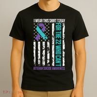 Veteran Suicide Prevention Suicide Awareness Crisis T-Shirt thumb 3