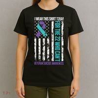Veteran Suicide Prevention Suicide Awareness Crisis T-Shirt thumb 4