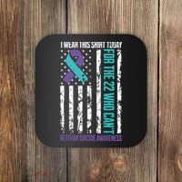 Veteran Suicide Prevention Suicide Awareness Crisis Coaster thumb 0