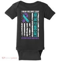 Veteran Suicide Prevention Suicide Awareness Crisis Baby Bodysuit thumb 0