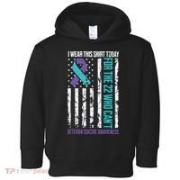 Veteran Suicide Prevention Suicide Awareness Crisis Toddler Hoodie thumb 0