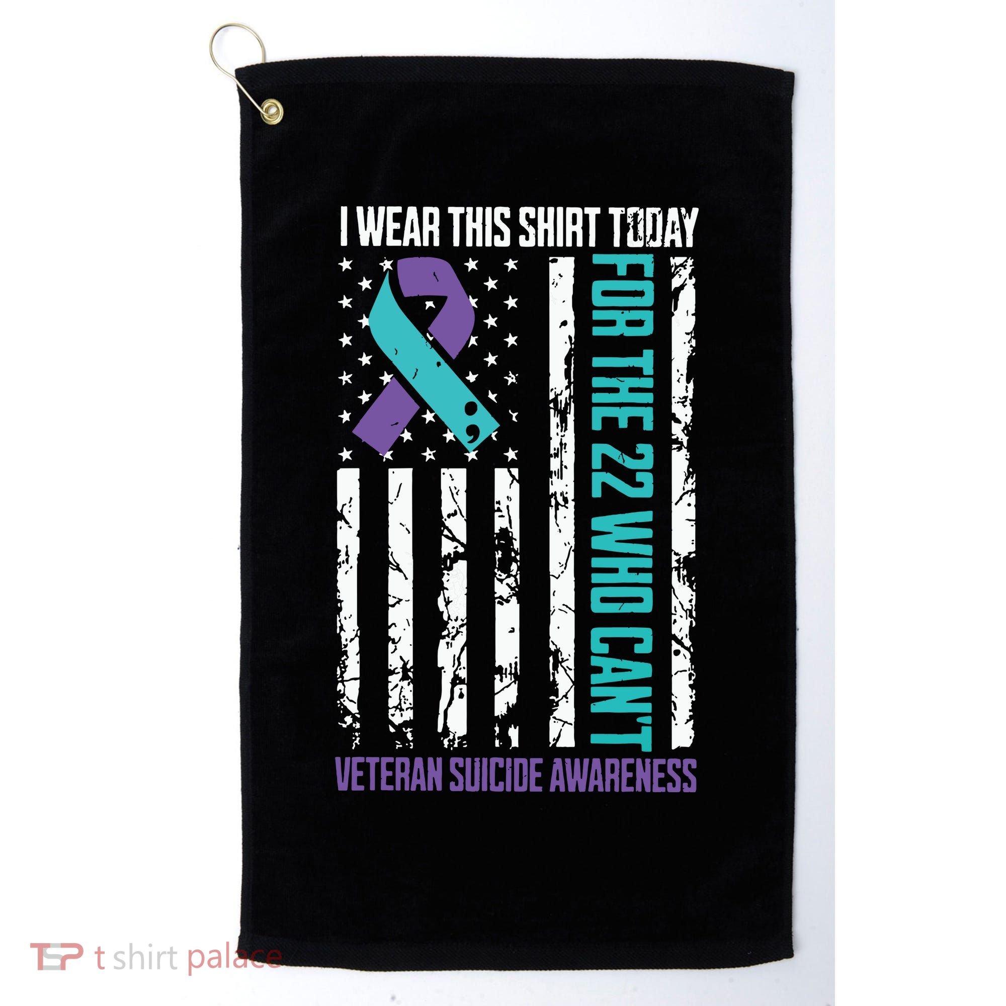 Veteran Suicide Prevention Suicide Awareness Crisis Golf Towel