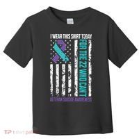 Veteran Suicide Prevention Suicide Awareness Crisis Toddler T-Shirt thumb 0