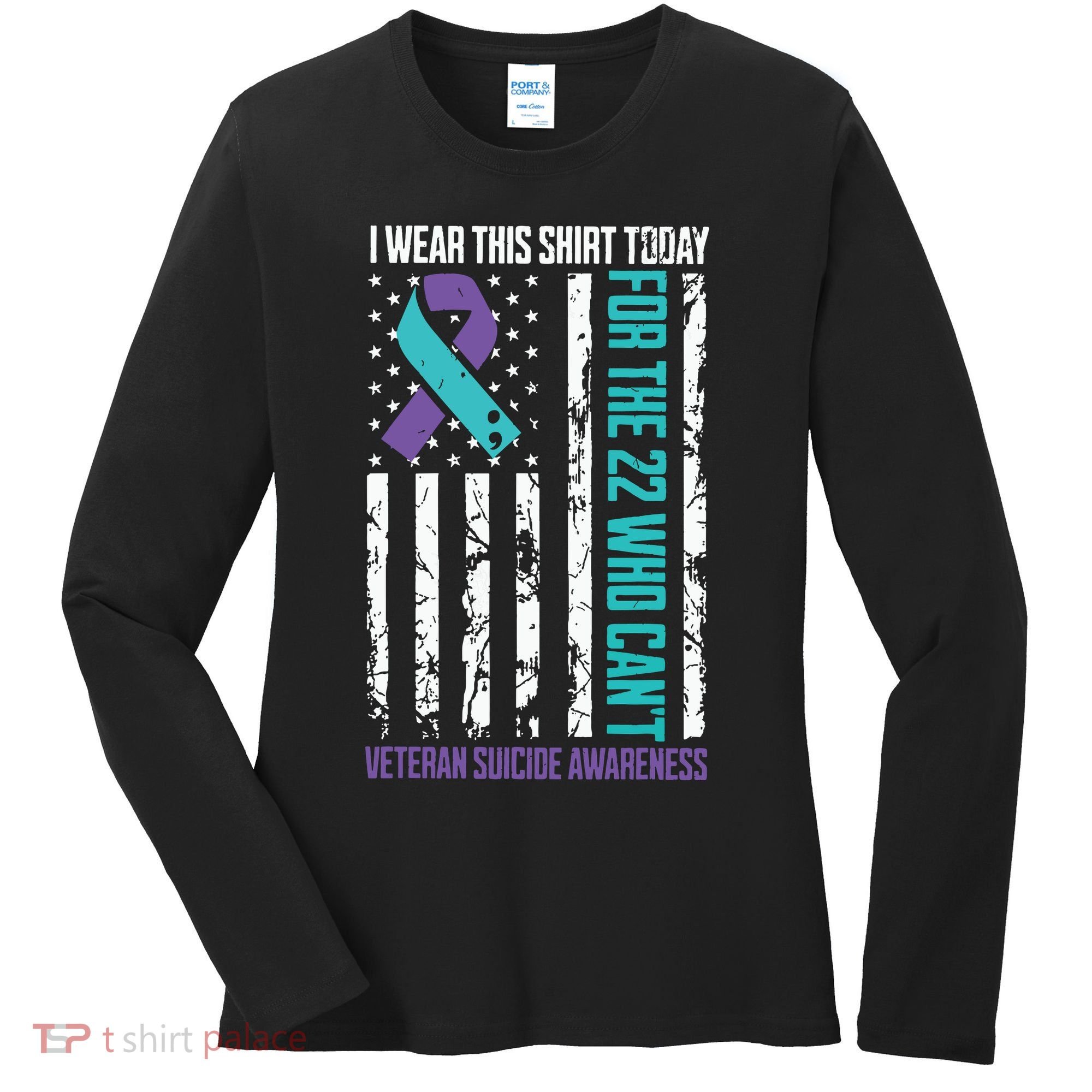 Veteran Suicide Prevention Suicide Awareness Crisis Women's Long Sleeve Shirt