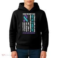 Veteran Suicide Prevention Suicide Awareness Crisis Kids Hoodie thumb 4