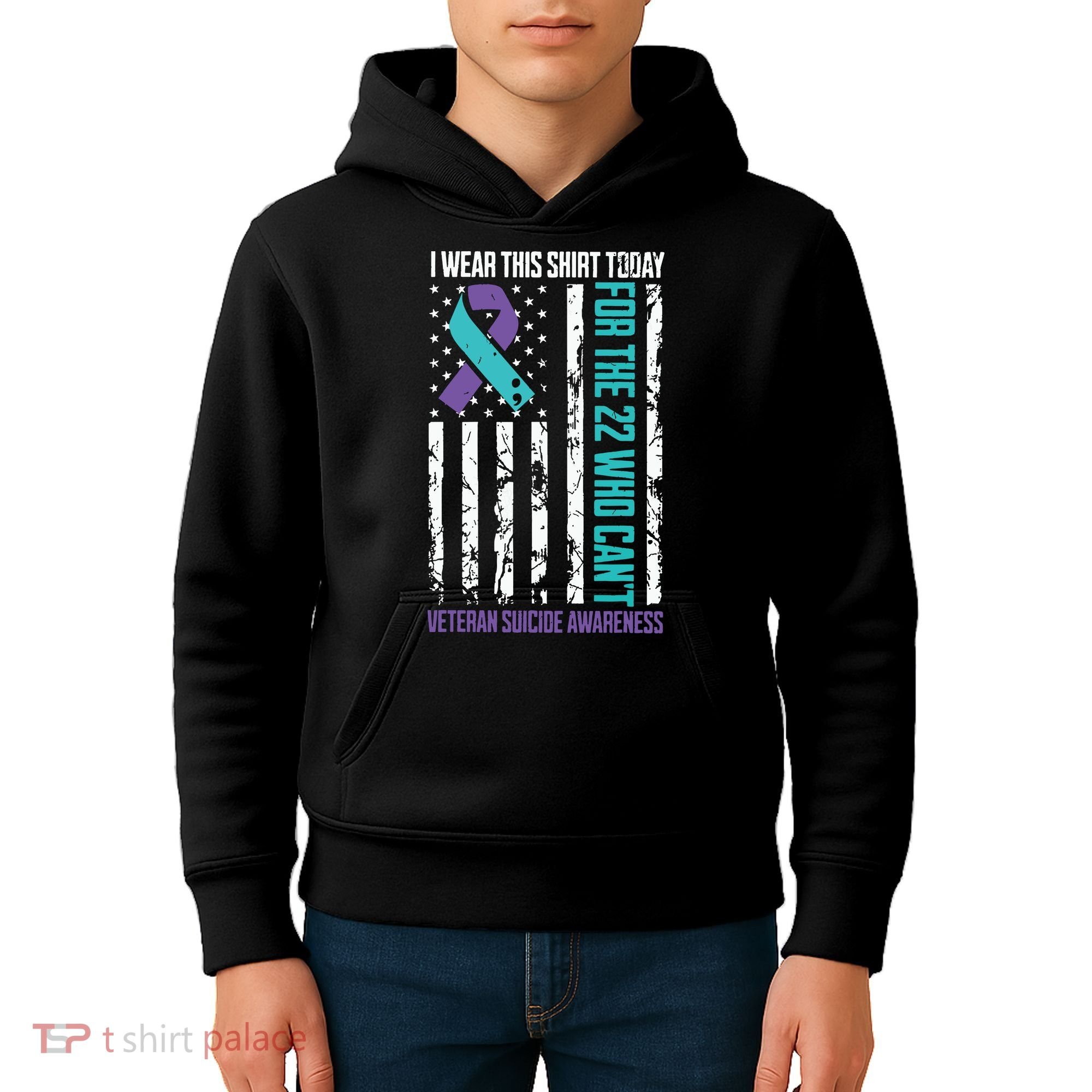 Veteran Suicide Prevention Suicide Awareness Crisis Kids Hoodie