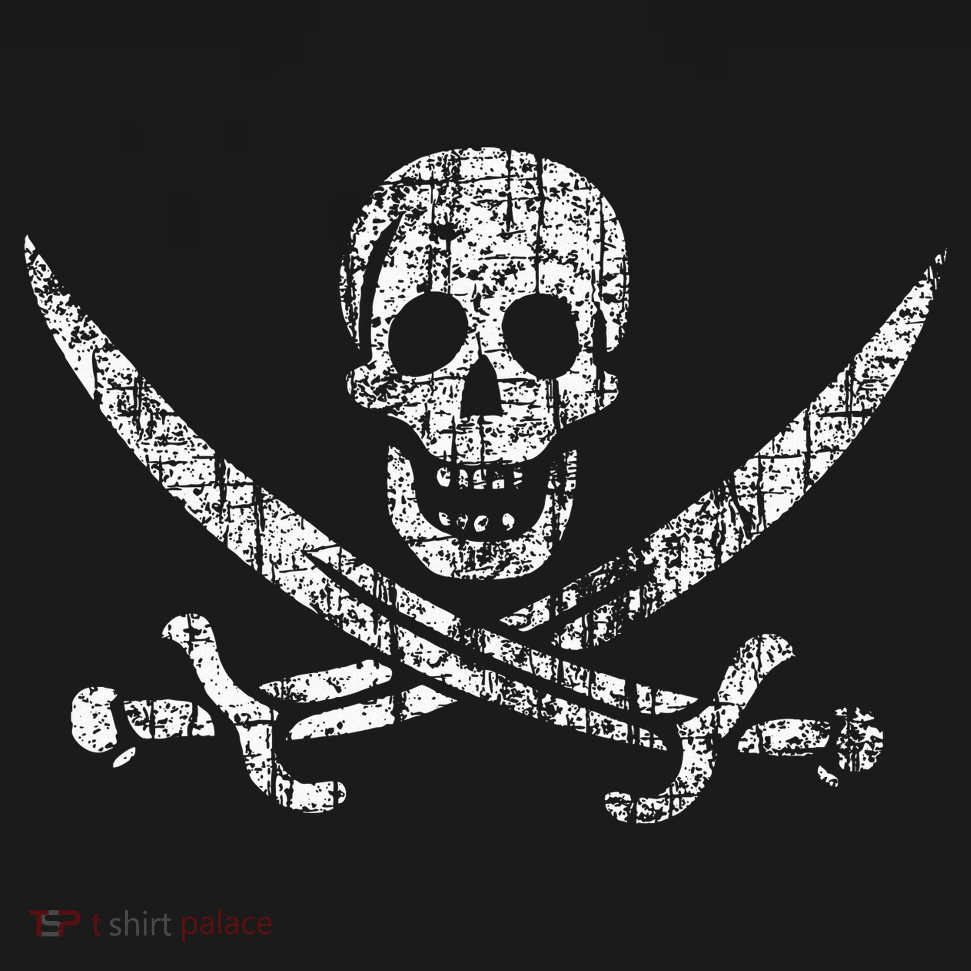 Vintage Skull Pirate Flag Long Sleeve Shirt
