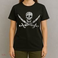 Vintage Skull Pirate Flag T-Shirt thumb 4
