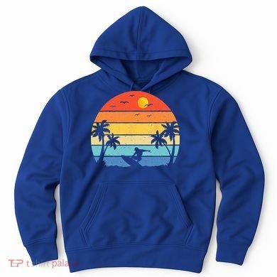 Vintage Surfer Retro Surfing Beach Surf Hoodie