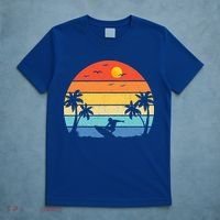 Vintage Surfer Retro Surfing Beach Surf T-Shirt thumb 5