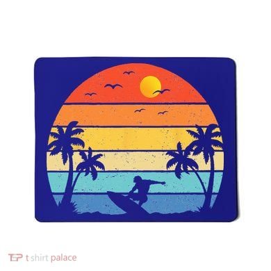 Vintage Surfer Retro Surfing Beach Surf Mousepad