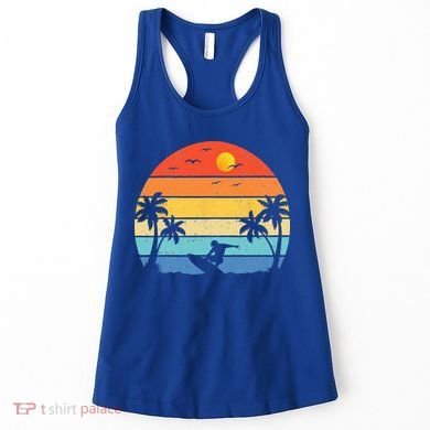 Vintage Surfer Retro Surfing Beach Surf Women's Tank Top