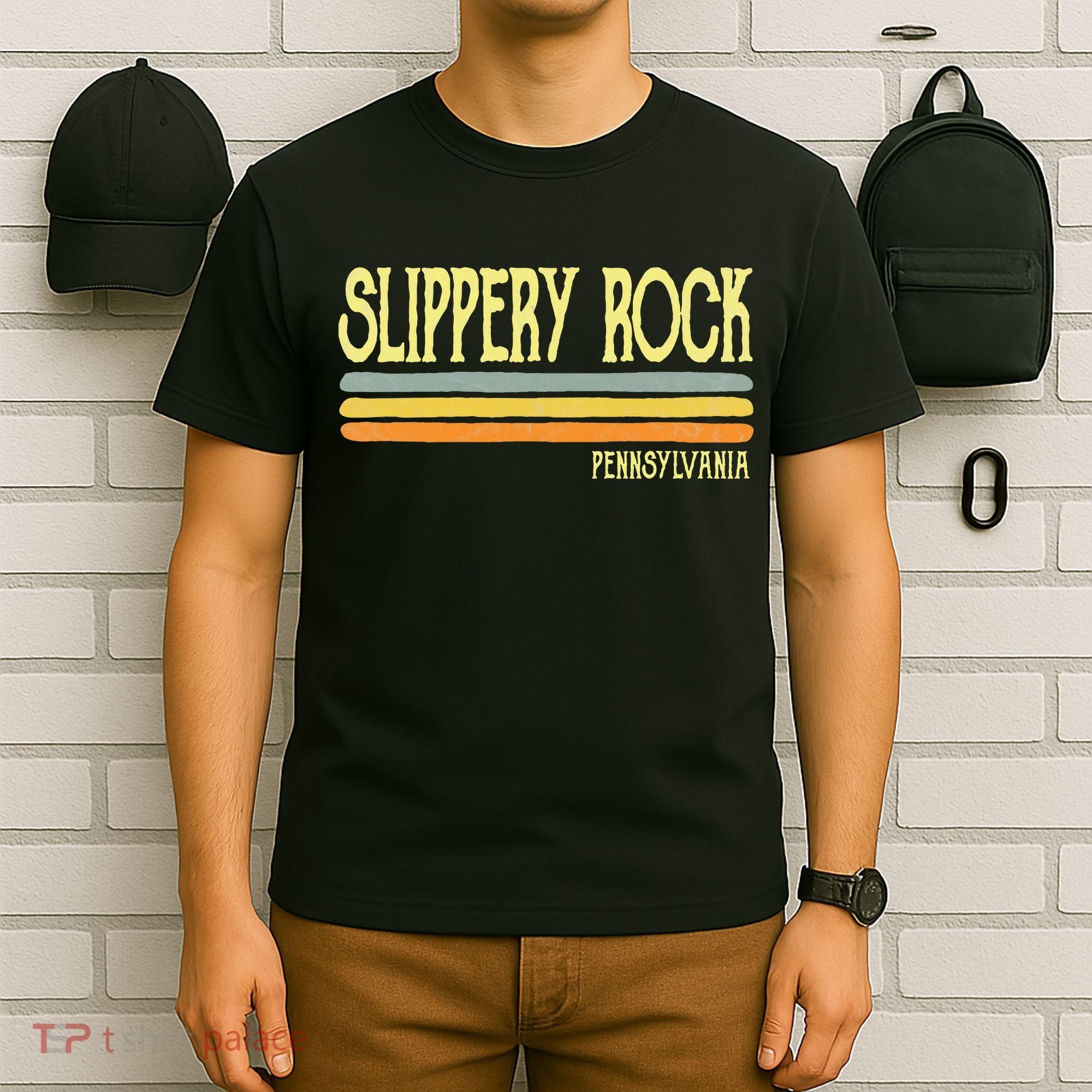 Vintage Slippery Rock Pennsylvania Pa Souvenir T-Shirt