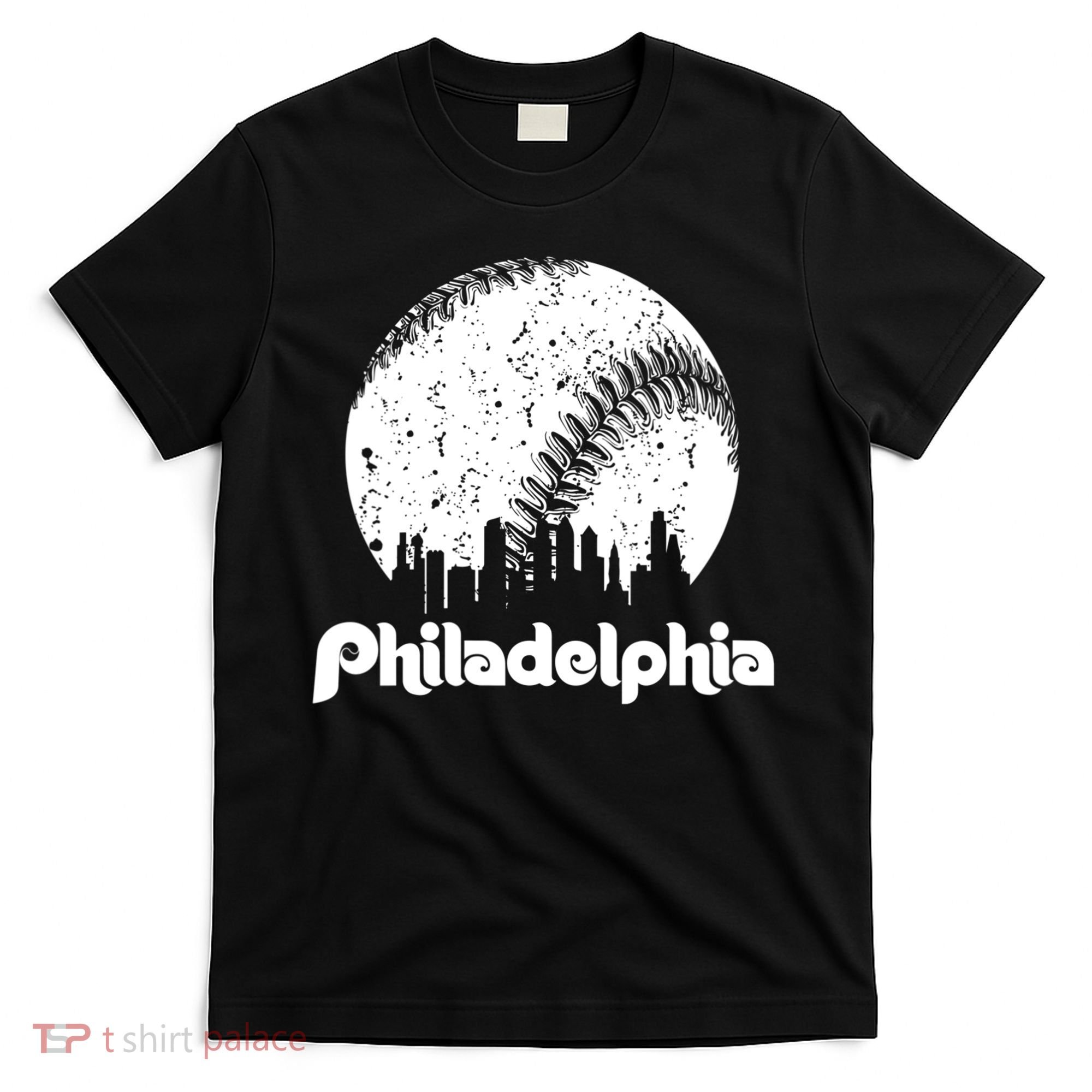 Vintage Skyline Retro Philadelphia Phill Baseball Dancing T-Shirt