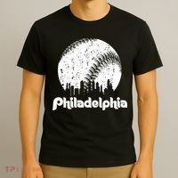Vintage Skyline Retro Philadelphia Phill Baseball Dancing T-Shirt thumb 3