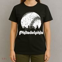 Vintage Skyline Retro Philadelphia Phill Baseball Dancing T-Shirt thumb 4