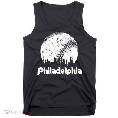 Vintage Skyline Retro Philadelphia Phill Baseball Dancing Tank Top