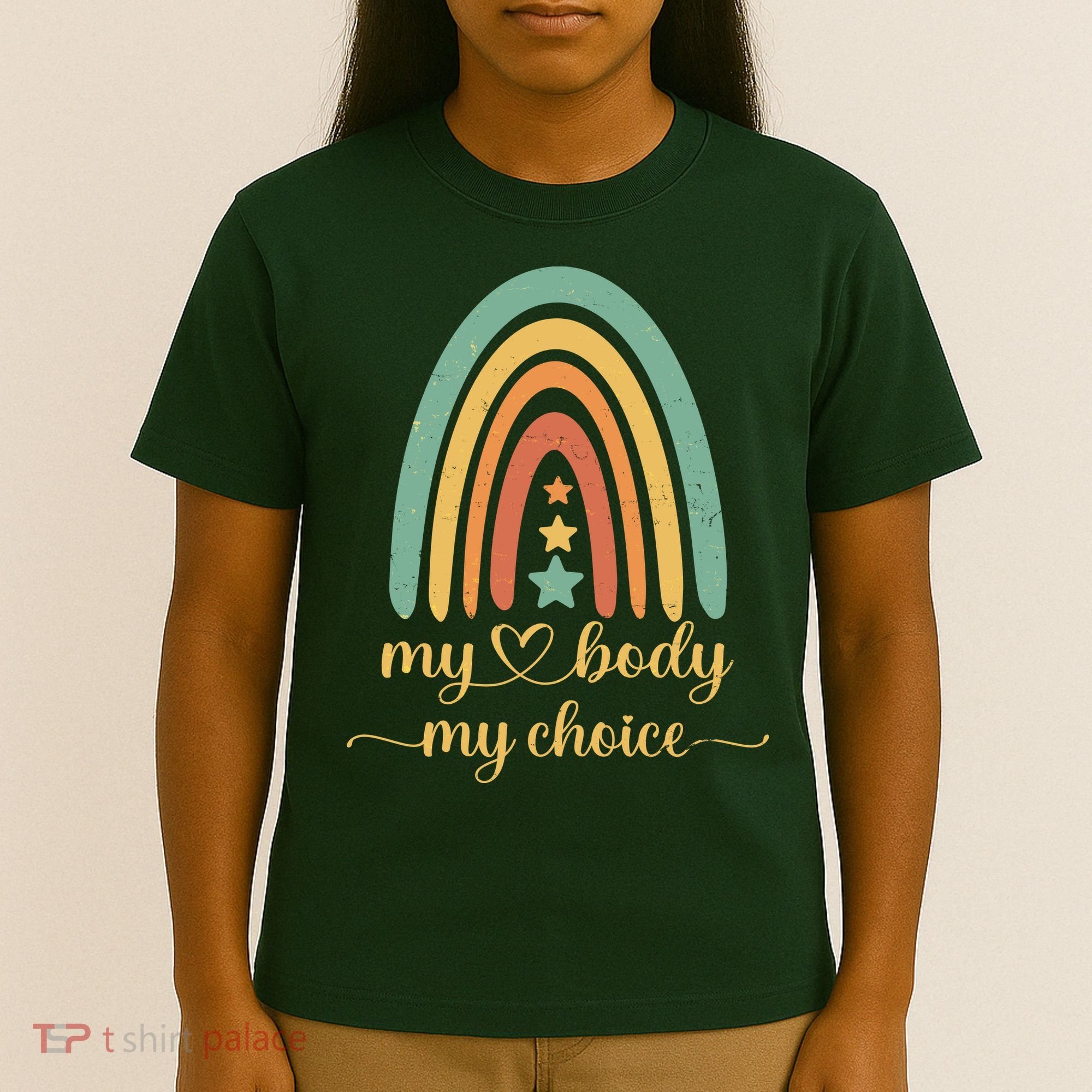 Vintage Stars Rainbow Pro Roe My Body My Choice T-Shirt