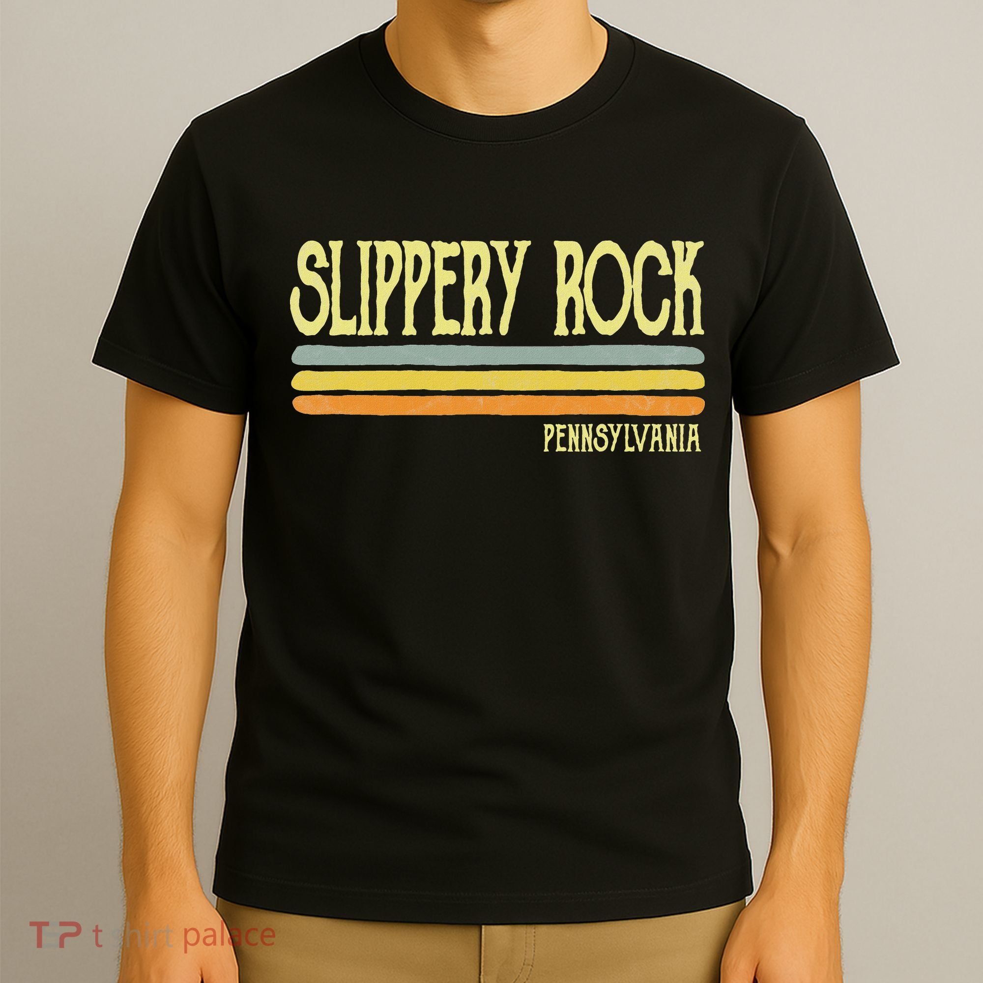 Vintage Slippery Rock Pennsylvania Pa Souvenir T-Shirt