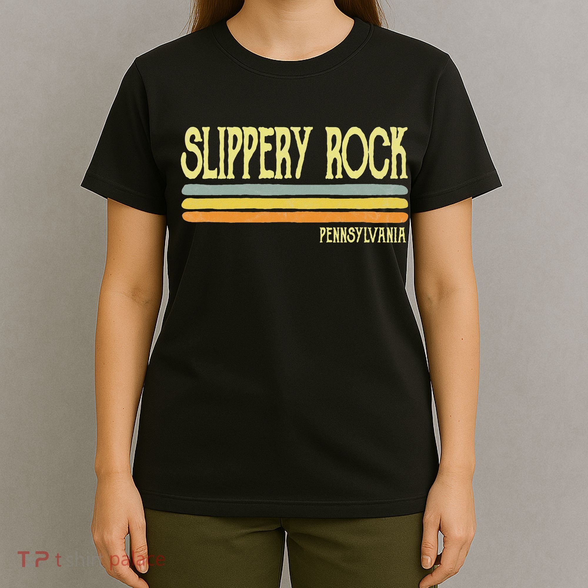 Vintage Slippery Rock Pennsylvania Pa Souvenir T-Shirt