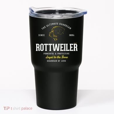 Vintage Styled Retro Rottweiler Tumbler