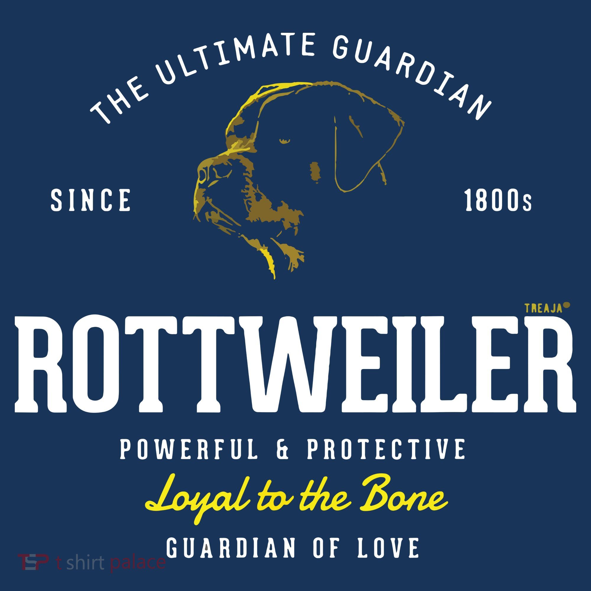 Vintage Styled Retro Rottweiler T-Shirt