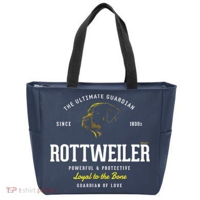 Vintage Styled Retro Rottweiler Tote Bag