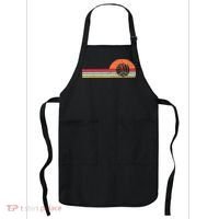 Volleyball Sunset Retro Chest Coach Player Men Women Apron thumb 0