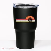 Volleyball Sunset Retro Chest Coach Player Men Women Tumbler thumb 0