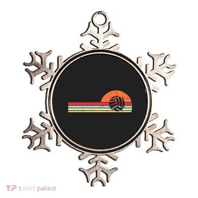 Volleyball Sunset Retro Chest Coach Player Men Women Ornament
