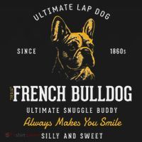 Vintage Styled Retro French Bulldog T-Shirt thumb 7